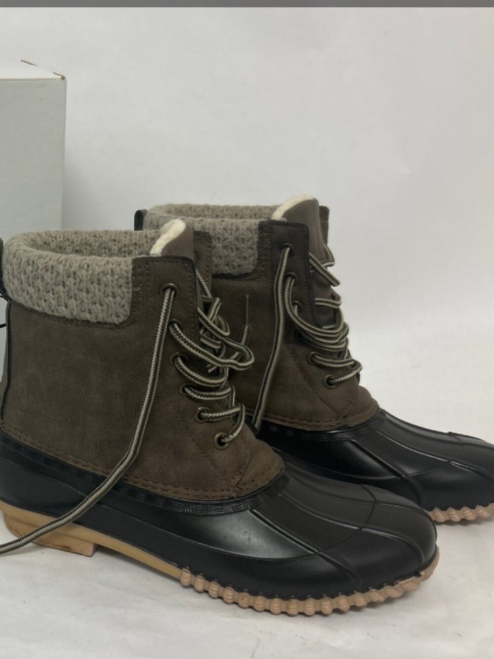 Outdoor Mid Sweater Winter Boots Cabin Snow Rugged Nordic Mountain
